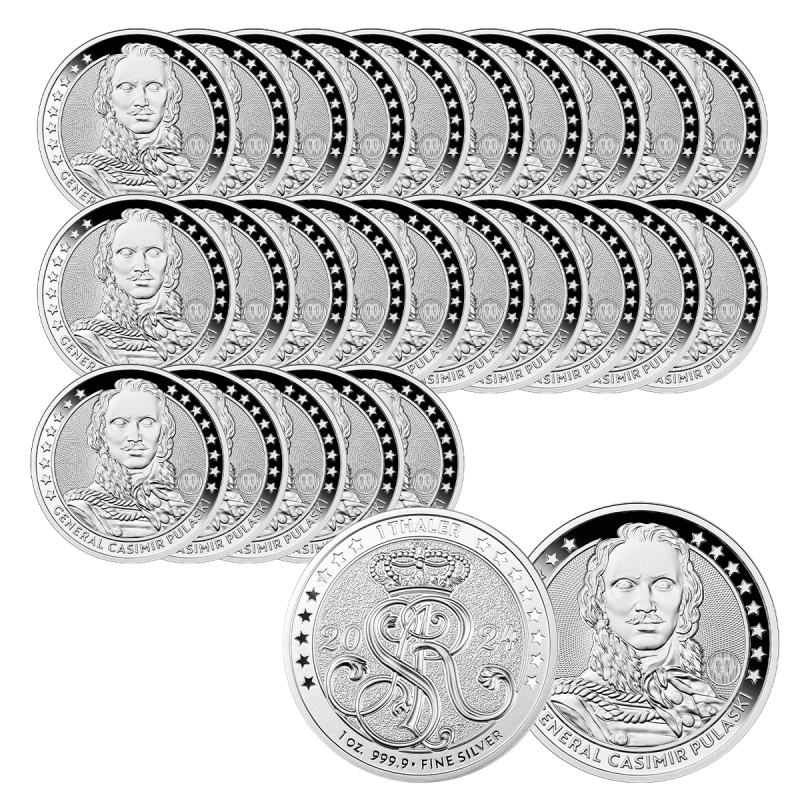 Zestaw 25 x Kazimierz Pułaski – Talar 1 oz (Rocznik 2026)
