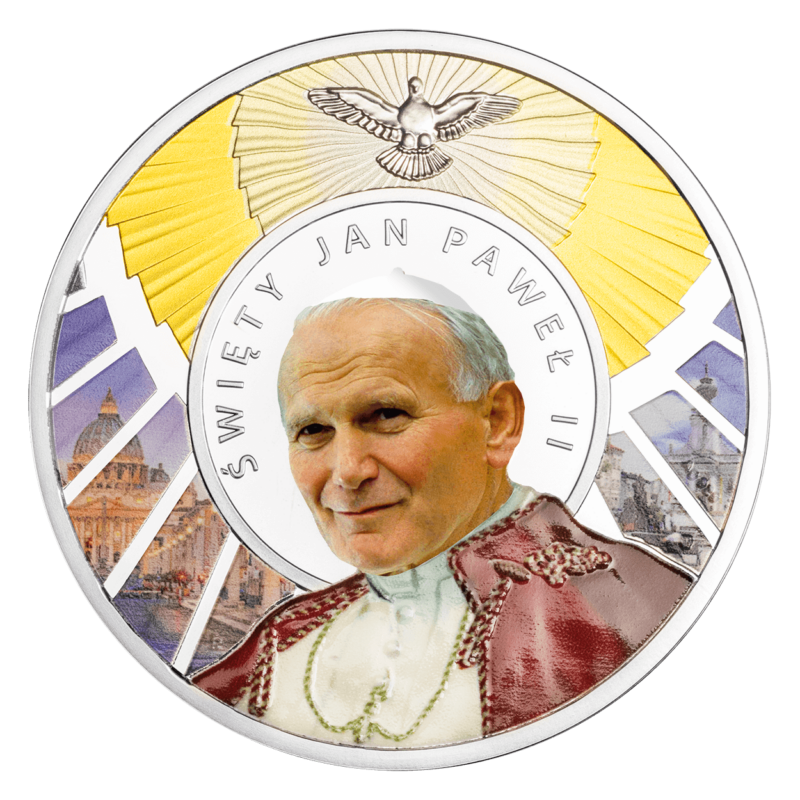 Jan Paweł II, Święty wśród Świętych, srebrny numizmat