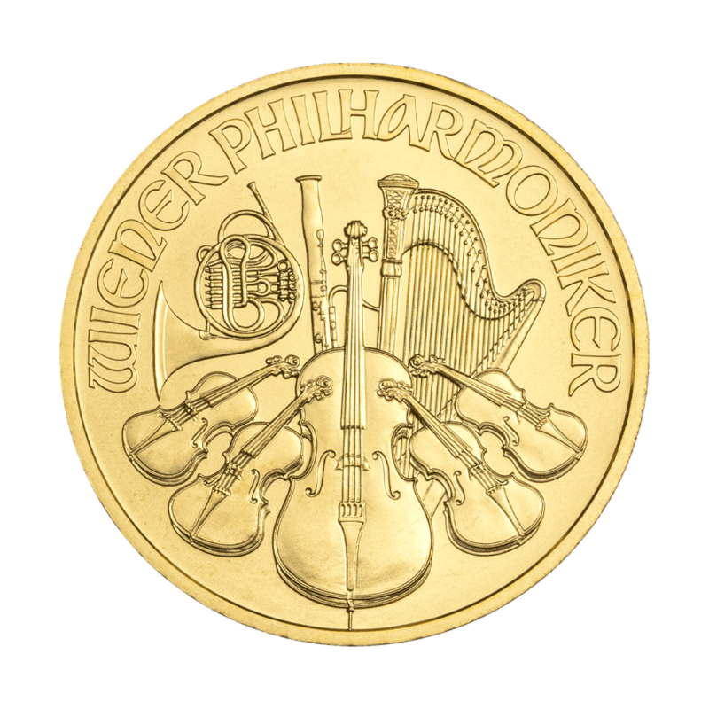Filharmonicy Wiedeńscy 1/2 oz – Złota moneta bulionowa